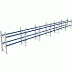 RACK 1 DÉPART + 5 SUIVANTS LXLXH 2700X17100X2500 600KG 2 NIV - BITO