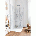 RECEVEUR DE DOUCHE EXTRA-PLAT 120X90CM - TEXTURÉ PIERRE BLANC MAT - IPSO JACOB DELAFON