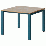 TABLE MALIBU 80X80 T3 SOUDÉ STR ALAI ACACIA/BLEU 5025