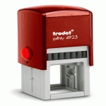 TAMPON TRODAT 4923 PERSONNALISABLE - UTILISATION BUREAU - FORMAT 30X30 MM - ROUGE