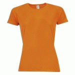 TEE-SHIRT PERSONNALISABLE MULTITECH PESFÉMININ ORANGE FLUO
