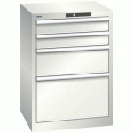 ARMOIRE BLANC GRIS 564X572X800 AVEC 4 TIR. 75KG _ 78.289.180 - LISTA