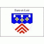 DRAPEAU EURE ET LOIR : DIMENSIONS - 100 X 150 CM