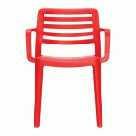 FAUTEUILS WIND POLYPROPYLÈNE - ROUGE - GARBAR