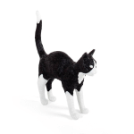 SELETTI LAMPE TABLE DÉCO LED JOBBY THE CAT, NOIRE/BLANCHE