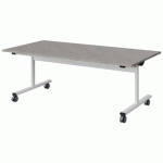 TABLE MALIBU RAB. 160X80 T3 DL STRA ABS BÉTON F186/BLC 9016