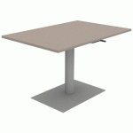 TABLE MANO RÉGLABLE 120X80 STRAT ABS PRALINE/9006 - MOBIDECOR