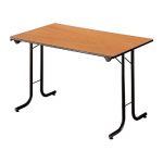 TABLE PLIANTE MODULAIRE RECTANGLE L. 120 X P. 70 CM - POIRIER