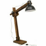 AUBRY GASPARD - LAMPE HAUTE EN BOIS RECYCLÉ ET MÉTAL TEINTÉ ARCHI