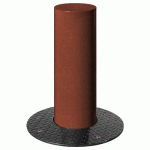 BORNE RÉTRACTABLE BARCELONE Ø 22 CM - ASPECT CORTEN - PROCITY