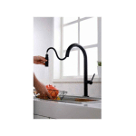 IMEX PRODUCTS - ROBINET DE CUISINE MONOCOMMANDE AMOVIBLE NOIR SÉRIE SAMOA / SYSTÈME DE REVÊTEMENT POUR ÉLECTROPHORÈSE