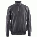 SWEAT COL CAMIONNEUR GRIS FONCÉ TAILLE XS - BLAKLADER