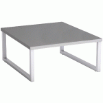 TABLE BASSE PUNTO - IZARI 60X60 CM PLATEAU COLORIS ANTHRACITE - MANUTAN COLLECTIVITÉS