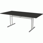 TABLE DE RÉUNION ARTLINE 6 PERS 2000 X 1000 X 720 MM ANTHR.