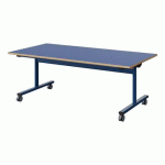 TABLE MALIBU RAB. 160X80 T3 DL ST ALAISÉ BLEU U525/BLEU 5005