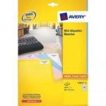 AVERY BOÎTE DE 1625 ÉTIQUETTES LASER BLANC 38,1X21,2 L7651-25