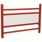 BARRIÈRE LINEA SPÉCIALE ECOLE 1.57 GRILLAGÉ GALVA ROUGE 3004 - PROCITY