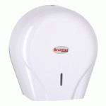 DISTRIBUTEUR PAPIER TOILETTE ROULEAU JUMBO BRUNEAU PLASTIQUE BLANC