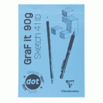 GRAF'IT DOT BLOC AGRAPHÉ 80F A4 90G - BLEU CIEL - LOT DE 5