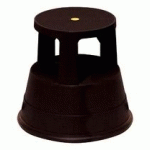 MARCHEPIED ROULANT PLASTIQUE 2 MARCHES - NOIR