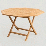 TABLE DE JARDIN PLIANTE OCTOGONALE EN BOIS DE TECK (Ø120 CM) PIRA SKLUM BOIS DE TECK BOIS DE TECK