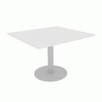 TABLE EXTENSION MEETING 110X102 BLANC 25MM P. TULIPE ALU