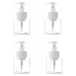 4PCS 250 ML BOÎTEILLE DE DISTRIBUTION EN PLASTIQUE TRANSPARENT, DISTRIBUTEUR DE SAVON MANUEL, BOÎTEILLE DE DISTRIBUTEUR DE SAVON, ADAPTÉ AU SAVON