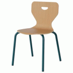 CHAISE MALIBU 4P - T5 - COQUE HÊTRE / ALU BLEU 5025 - MANUTAN EXPERT