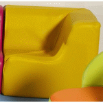 CHAUFFEUSE D’ANGLE 90° BAMBINO HAUTEUR D’ASSISE 20 CM COLORIS BLEU PASTEL - MANUTAN COLLECTIVITÉS