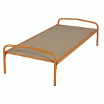 EVOLUTION LIT STANDARD SOMMIER AGGLOMÉRÉ 90X190 RAL 2003 ORANGE - MANUTAN COLLECTIVITÉS