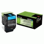 LEXMARK 80C2SX0 - TONERS COULEUR CYAN POUR IMPRIMANTE LASER