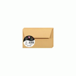 LOT DE 3 - PAQUET DE 20 ENVELOPPES POLLEN 90X140MM 120G/M2 - CARAMEL