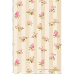 BRICOFLOR - PAPIER PEINT 304474 PAPIER PEINT ROMANTIQUE - ROSE, CRÈME