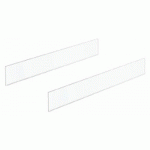 PAROIS LATÉRALES TOPSIDE POUR TIROIR INNOTECH ATIRA-H144MM-TRANSPARENT-L470MM HETTICH