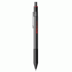 PORTEMINE ROTRING 600 MECANISME 3 EN 1 MINE 0,5 MM ET STYLO-BILLE GRIP COLORIS NOIR