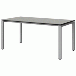 TABLE MALIBU 160X80 T5 SOUDÉ ST ISOS GRIS 1400/NO GRIS 9006