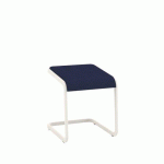 TABOURET BAS TAGLIO BORDEAUX PIÉTEMENT BLANC