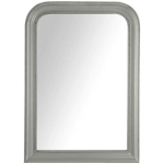 ATMOSPHERA - MIROIR ADÈLE BOIS GRIS 74X104CM CRÉATEUR D'INTÉRIEUR - GRIS