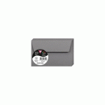 LOT DE 3 - PAQUET DE 20 ENVELOPPES POLLEN 90X140MM 120G/M2 - GRIS ACIER