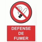 PANNEAU RECTANGULAIRE DÉFENSE DE FUMER PVC