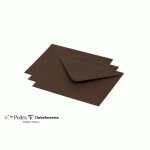 PAQUET DE 20 ENVELOPPES POLLEN 125X138MM 120G/M² - CACAO - LOT DE 4