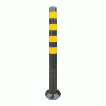 POTEAU DE DÉLIMITATION FLEXIBLE - NOIR ET JAUNE - BRANDSAFE - BRANDSAFE
