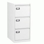 CLASSEUR MONOBLOC PRO G. 3 TIROIRS L 40 CM POUR DOSSIERS SUSPENDUS H 101,2 X L 40 X P 62 CM BLANC RAL 9003