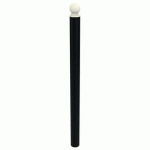 POTELET BOOPI PMR TÊTE BOULE MÉTAL HT 1.20M Ø90MM NOIR 9005 - BUTON DESIGN