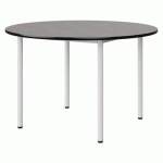 TABLE MALIBU Ø 120 T6 4P STRA BÉTON F186/NOIR BLC 9016