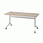 TABLE RABATTABLE POLLY L.160 X P.70 CM PLATEAU ORME - ALUMINIUM