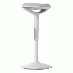 TABOURET ERGONOMIQUE DE BUREAU UNILUX ERGO BOOST BLANC HAUTEUR 55-70 CM