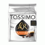 CAPSULES DE CAFÉ TASSIMO L'OR ESPRESSO DELIZIOSO - PAQUET DE 16