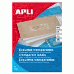 ETIQUETTES ADRESSE TRANSPARENTES, 210 X 297 MM