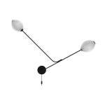 GUBI APPLIQUE MURALE SATELLITE À 2 LAMPES CRÈME BLANC